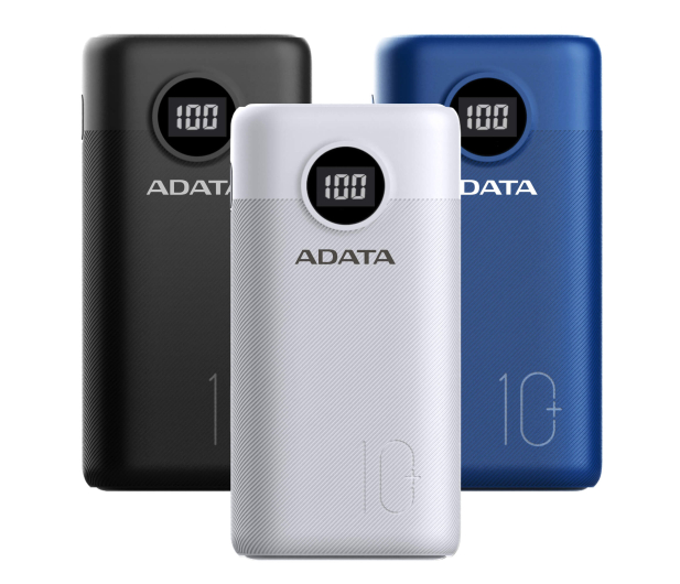 ADATA Power Bank P10000QCD 10000mAh biały - 1055691 - zdjęcie 3